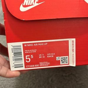 2 pair of Brand New W Nike Air Max Up size 5 1/2